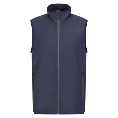Heren fleece gilet (marine/seal grey)