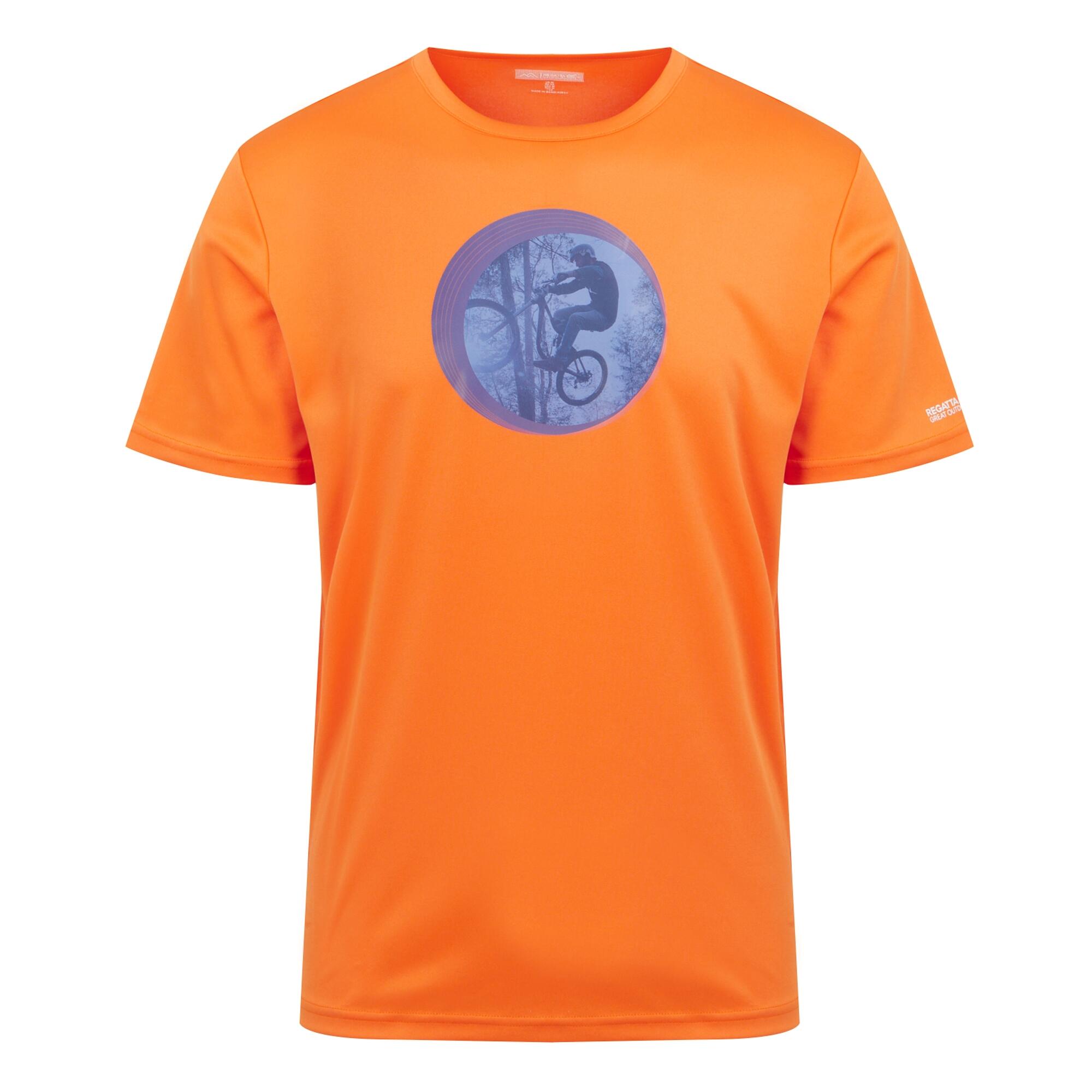 REGATTA Mens Fingal VIII Cycling TShirt (Persimmon)