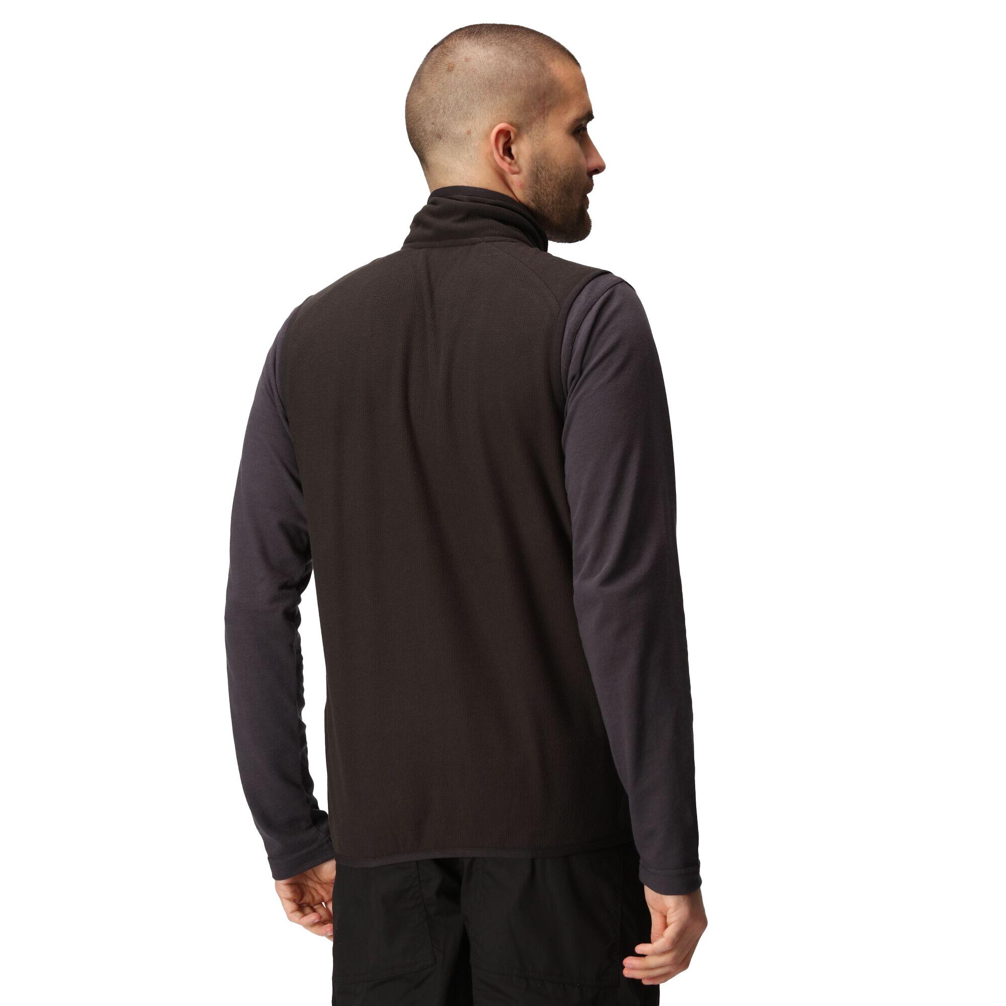 Mens Fleece Gilet (Black/Seal Grey) 3/5