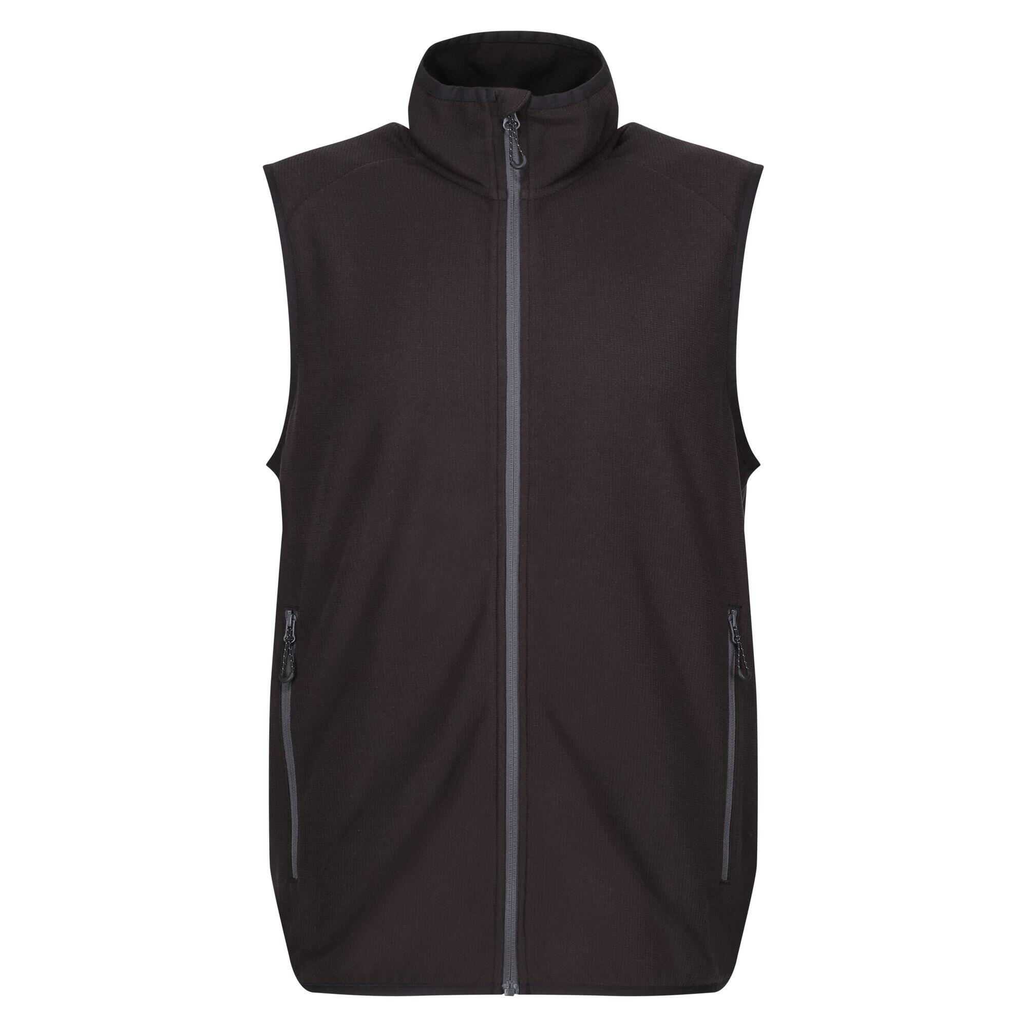 REGATTA Mens Fleece Gilet (Black/Seal Grey)