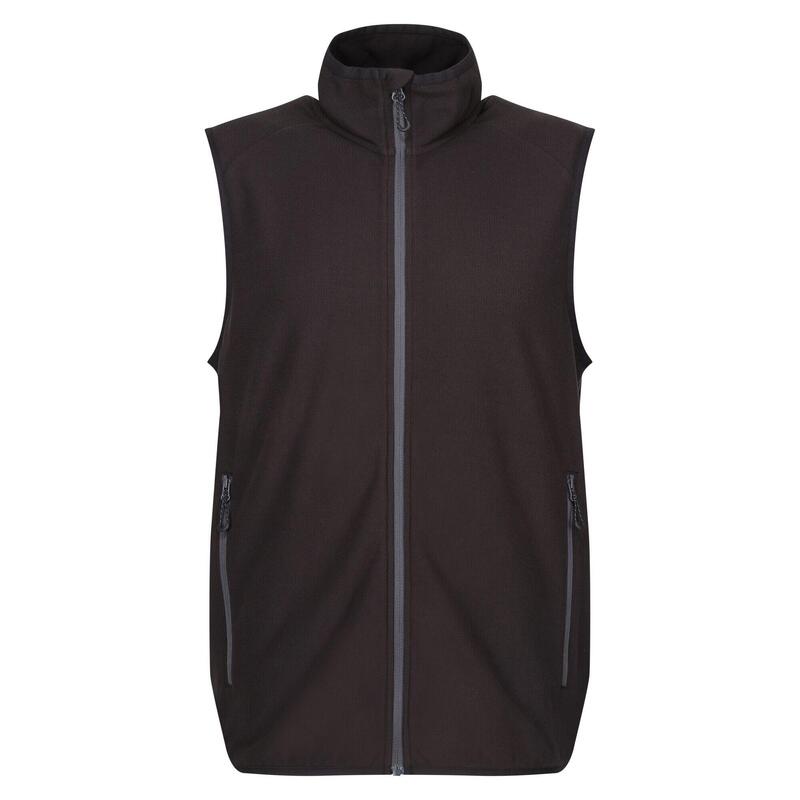 Heren Navigate Fleece Gilet (Zwart/Seal Grey)