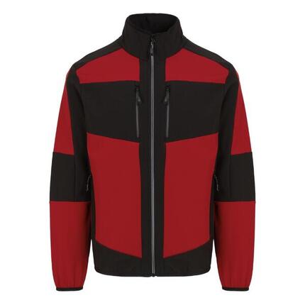 Veste Softshell Adulte (Rouge Classique / Noir)