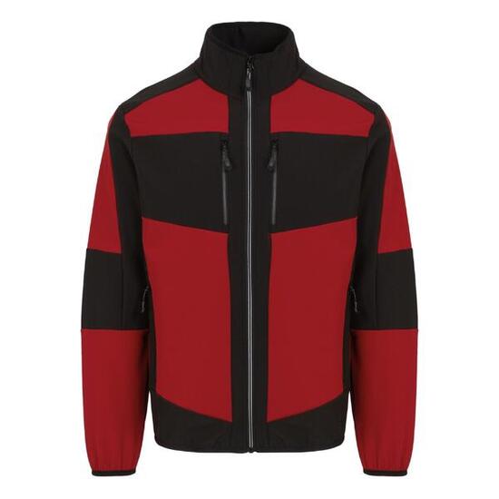 Veste Softshell Adulte (Rouge Classique / Noir)