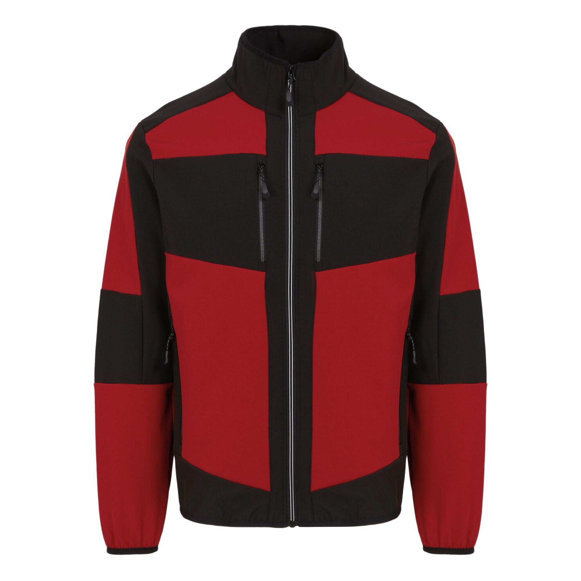 Unisex Adult EVolve 2 Layer Soft Shell Jacket (Classic Red/Black) 1/4