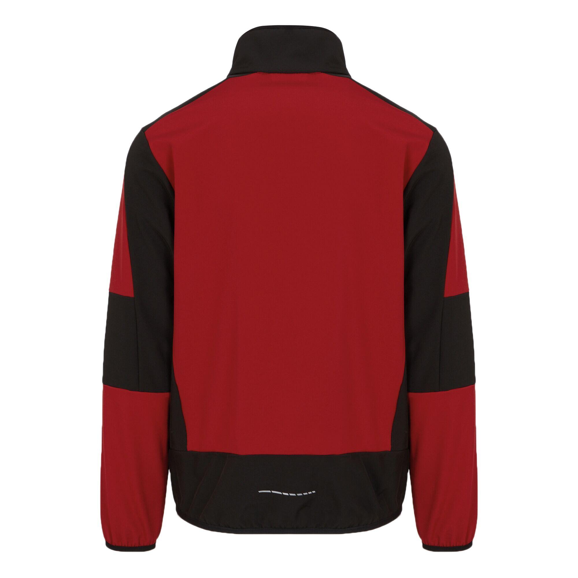Veste Softshell Adulte (Rouge Classique / Noir) 2/4
