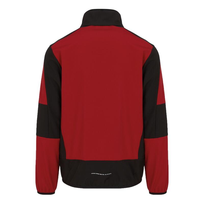 Chaqueta Softshell EVolve para Adultos Unisex Rojo Clásico, Negro