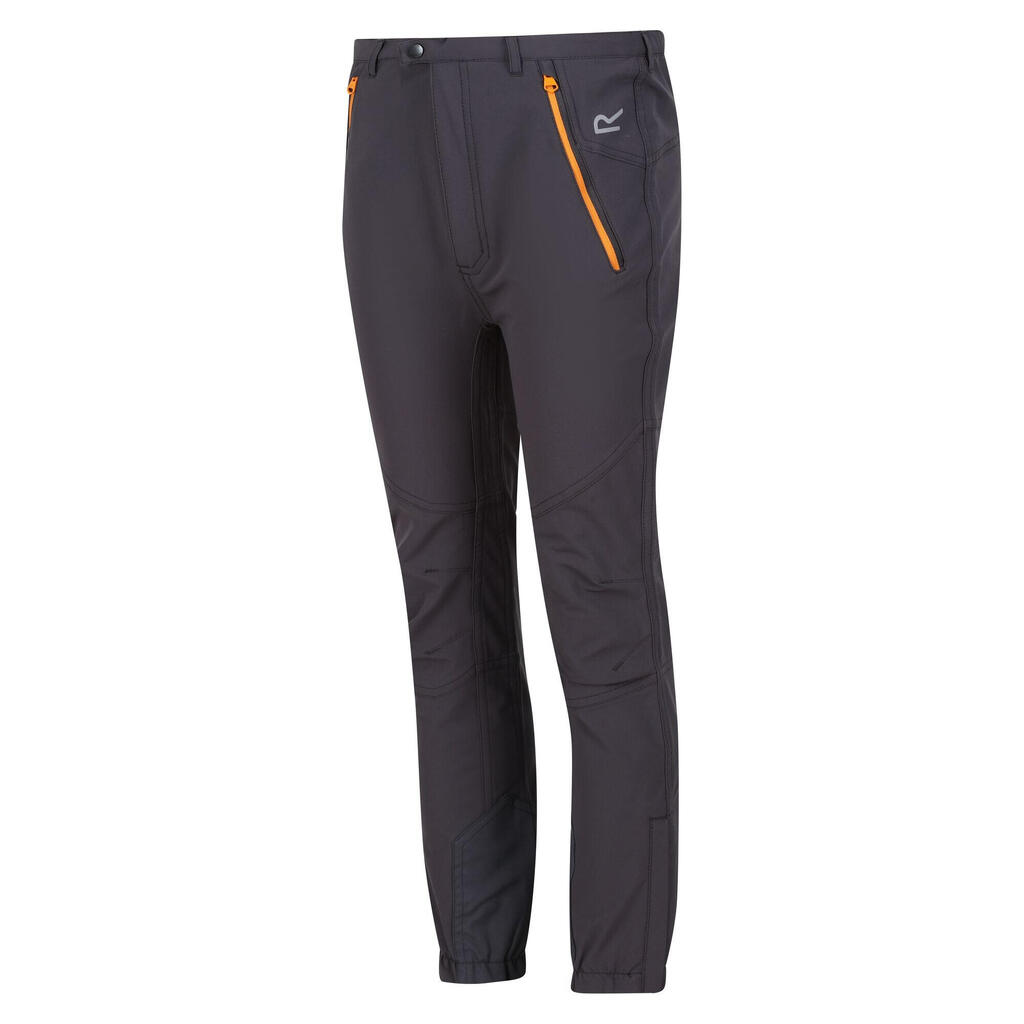 Childrens/Kids Tech Mountain Hiking Trousers (Seal Grey/Apricot Crush)