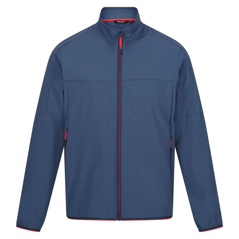 Veste PRESTFIELD Homme (Denim sombre / Rouge danger)