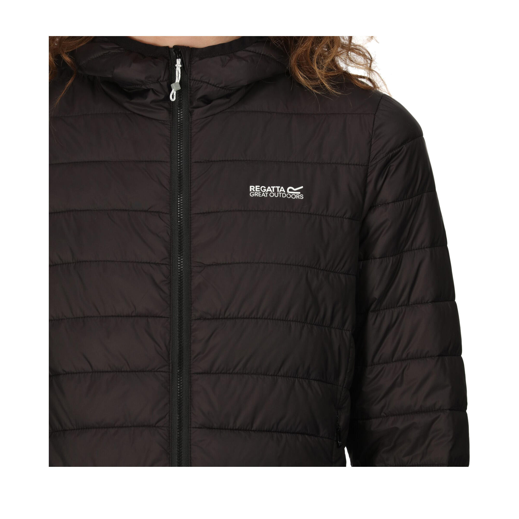 Womens/Ladies Hillpack Puffer Jacket (Black) 3/5