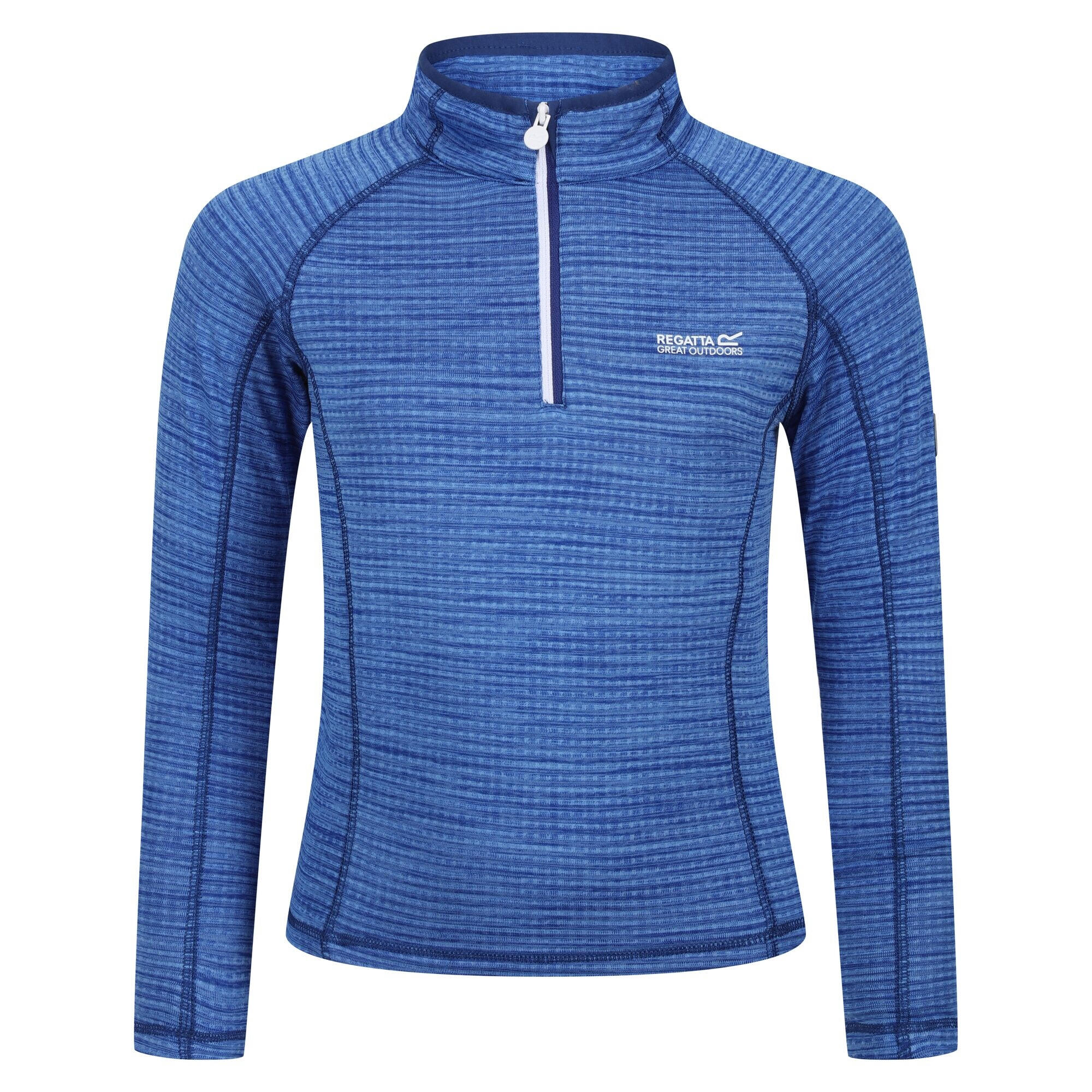 REGATTA Childrens/Kids Berley Half Zip Long Sleeved Top (Strong Blue)