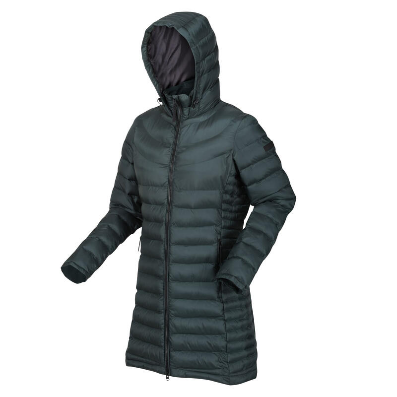 Parka Andel III para Mujer Abeto Oscuro, Gris Seal