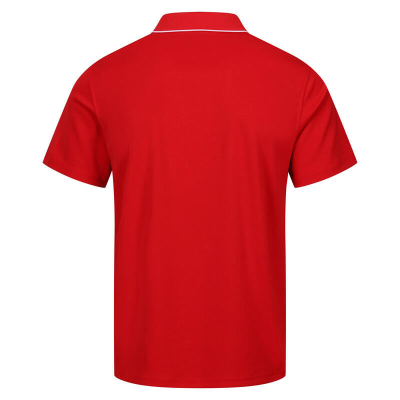 SportPoloshirt Maverick V kurzärmlig Herren Leuchtend Rot