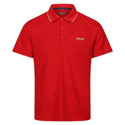 Heren maverick v actief poloshirt (zilvergrijs)