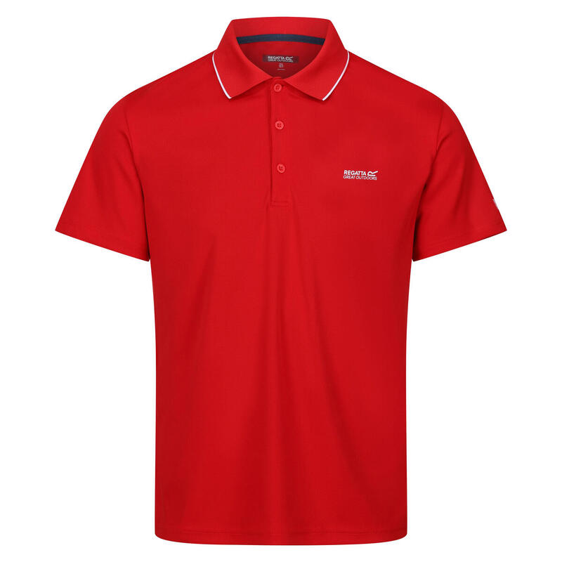 SportPoloshirt Maverick V kurzärmlig Herren Leuchtend Rot