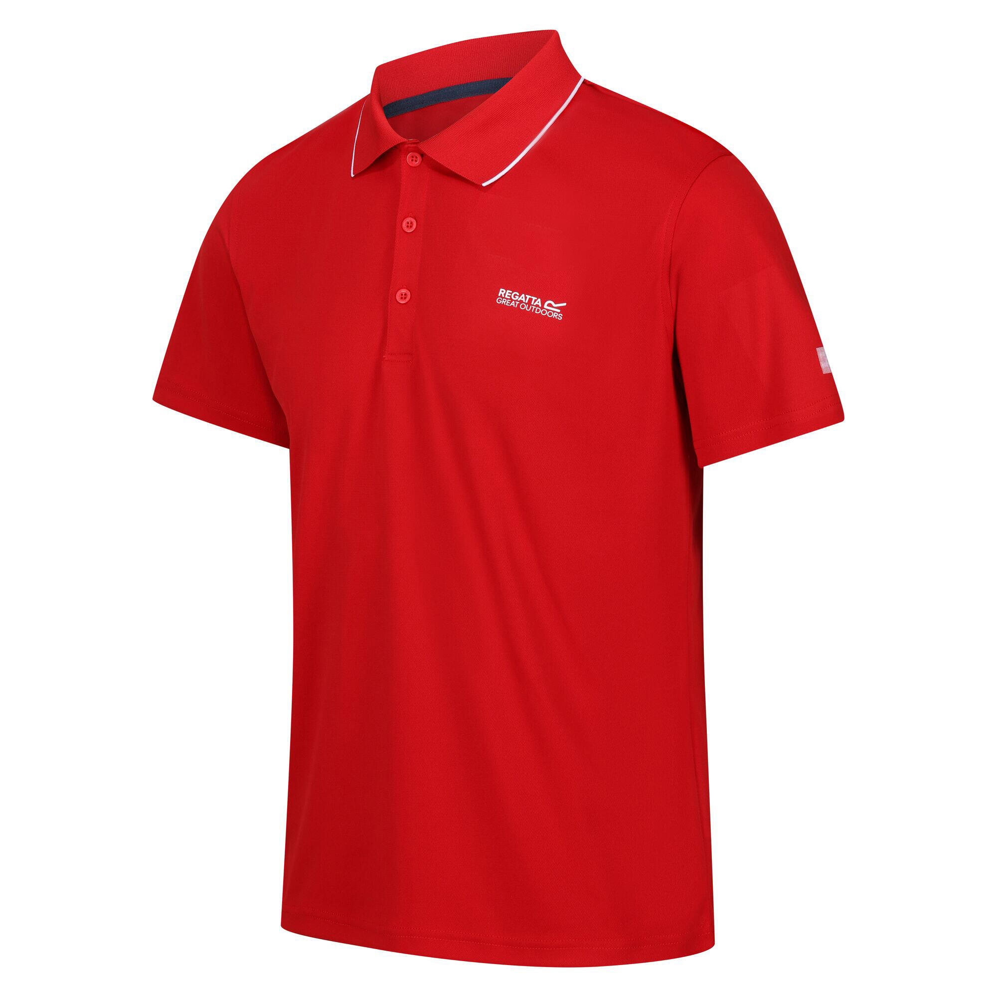 Polo para Desportivo Maverick V Homem (Vermelho Perigo) 3/5