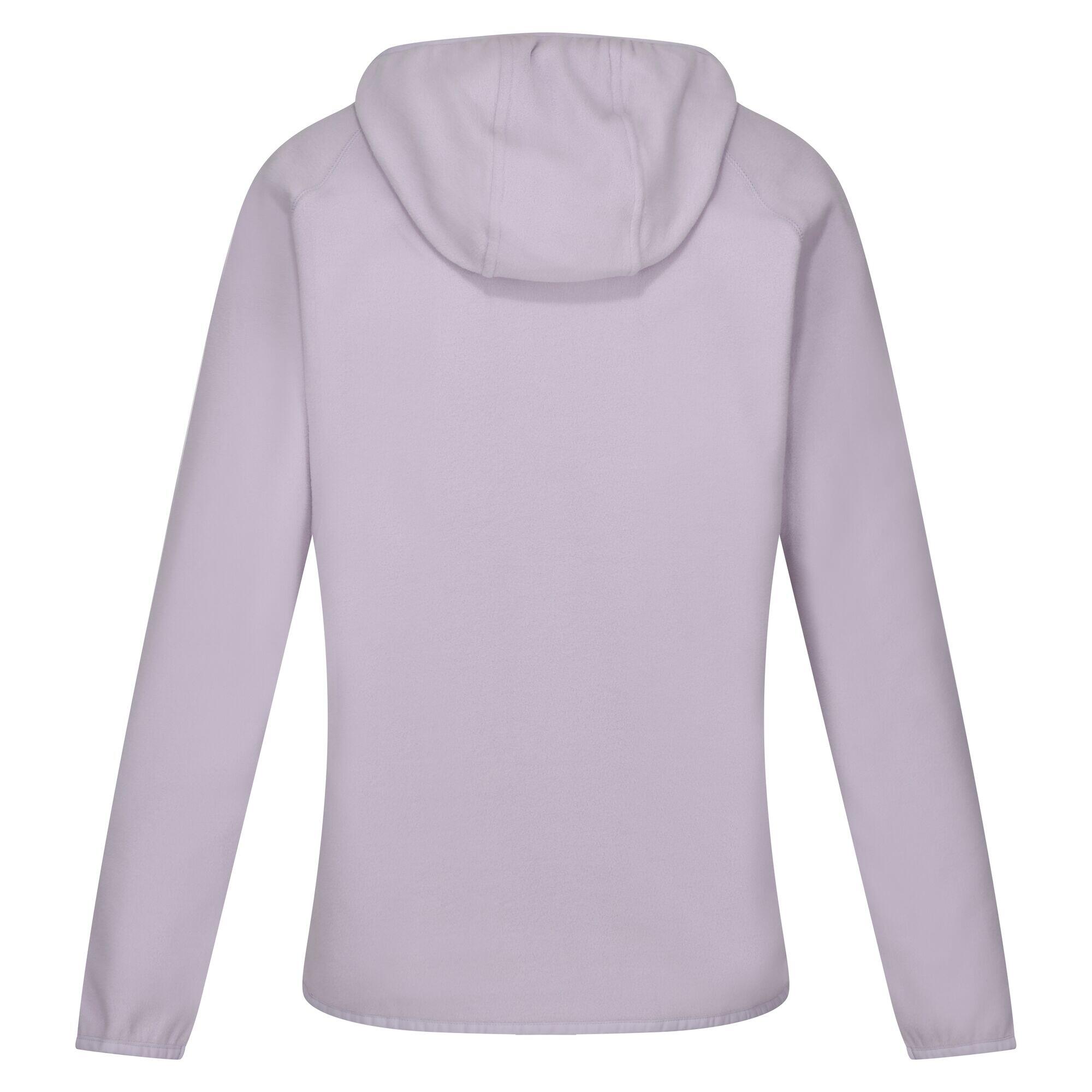 Womens/Ladies Warriewood Microfleece Half Zip Hoodie (Lilac Frost) 2/5