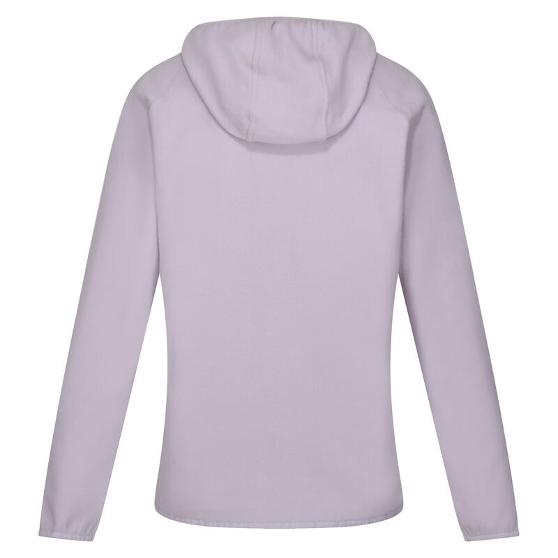 Dames Warriewood Microfleece Half Zip Hoodie (Lila Vorst)