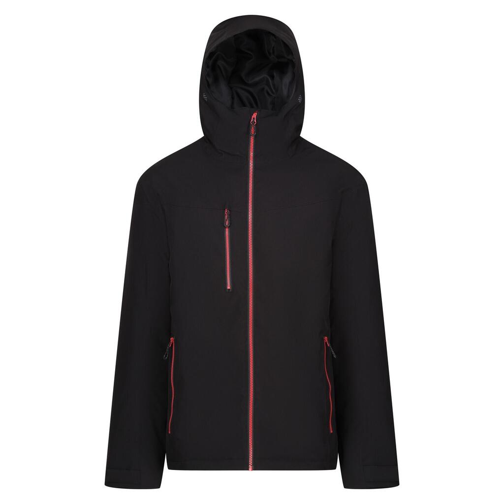 Mens Insulated Waterproof Jacket (Black/Classic Red)
