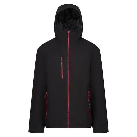 Veste Imperméable Homme (Noir / Rouge Classique)