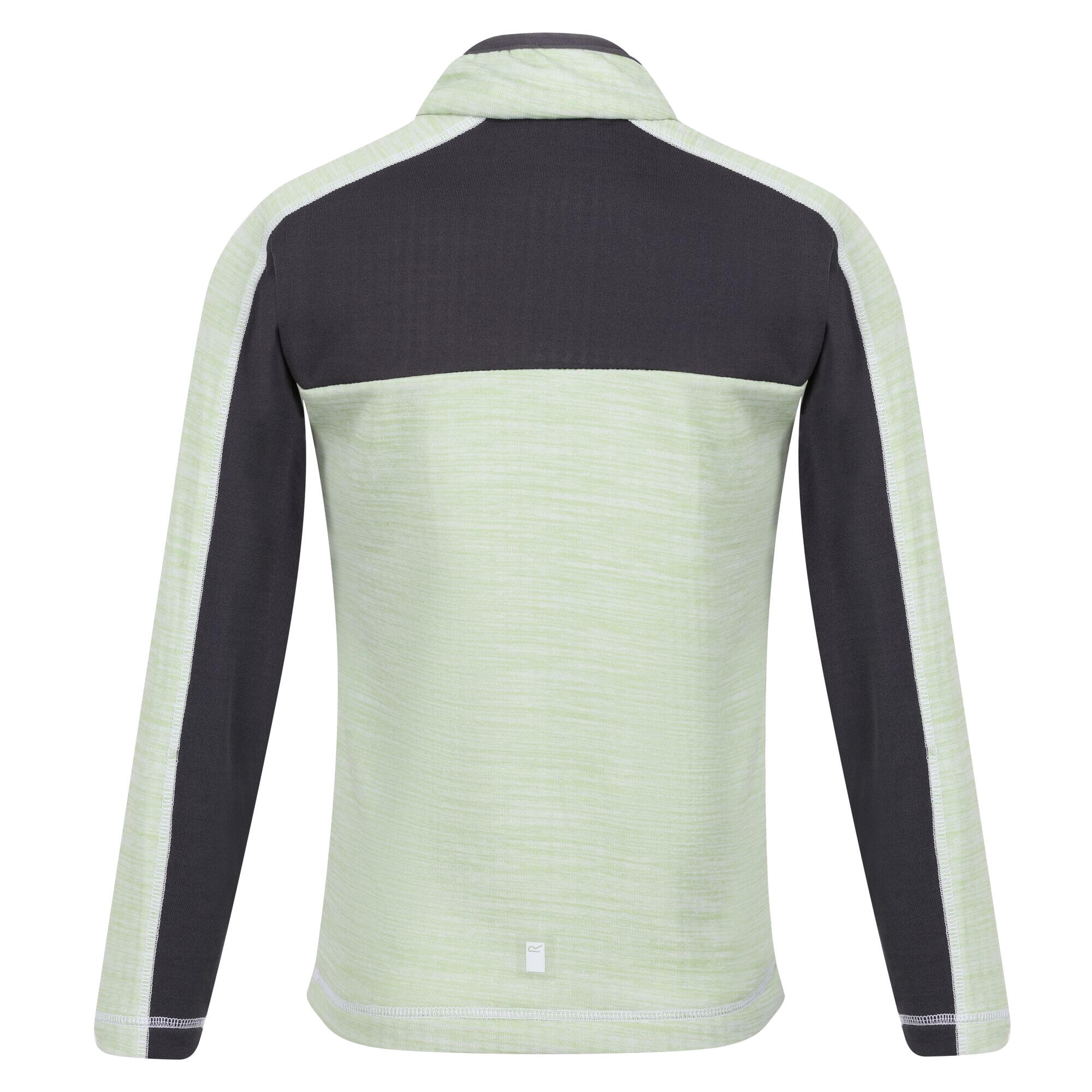 Childrens/Kids Hewley Half Zip Fleece Top (Quiet Green/Seal Grey) 4/5