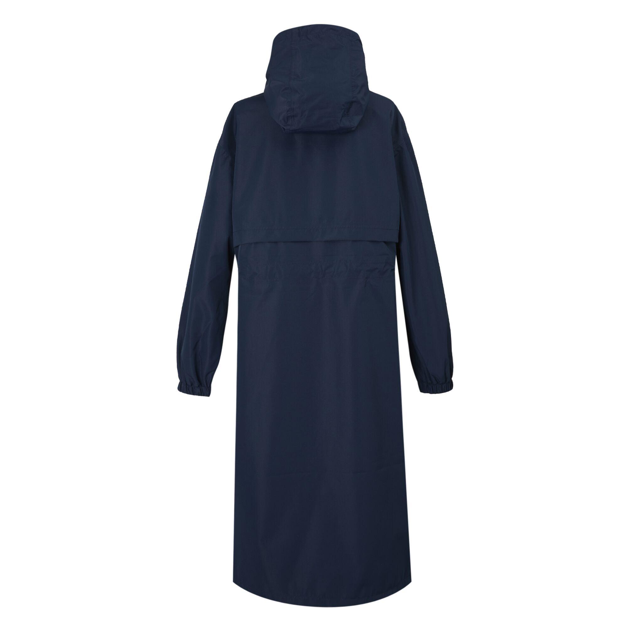 Womens/Ladies Nerenda Long Length Waterproof Jacket (Navy) 2/5
