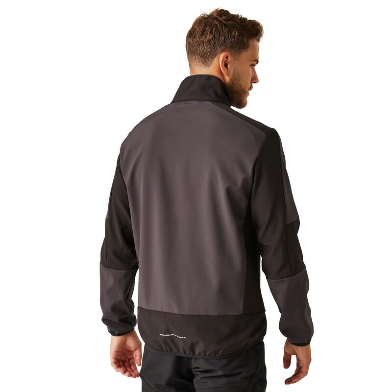 Veste softshell EVOLVE Adulte (Cendre / Noir)