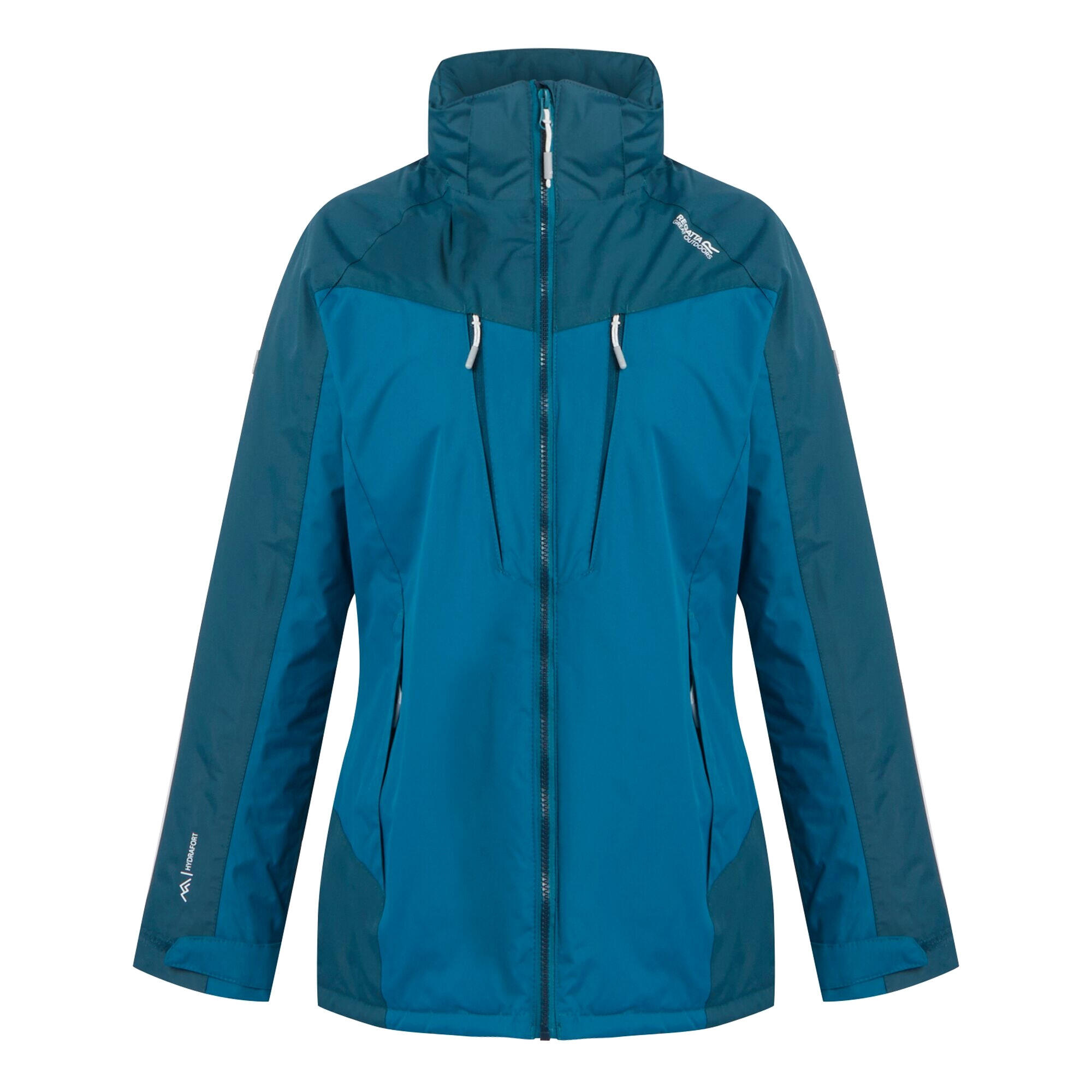 REGATTA Womens/Ladies Calderdale Winter Waterproof Jacket (Gulfstream/Reflecting Lake)