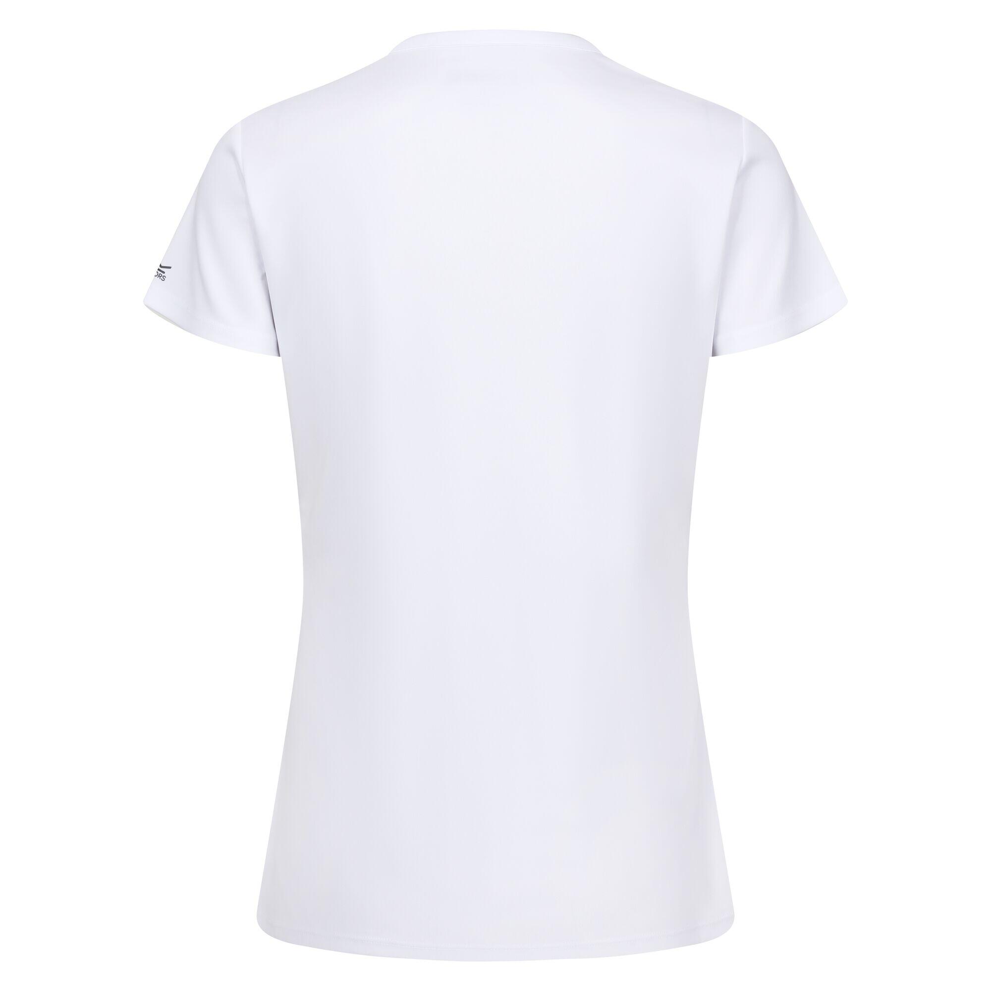 Womens/Ladies Fingal VIII Mountain TShirt (White) 2/5