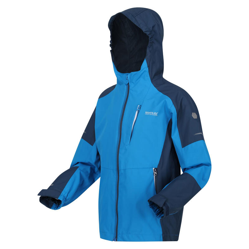 Chaqueta Impermeable Calderdale II para Niños/Niñas Azul Índigo, Ola Azul