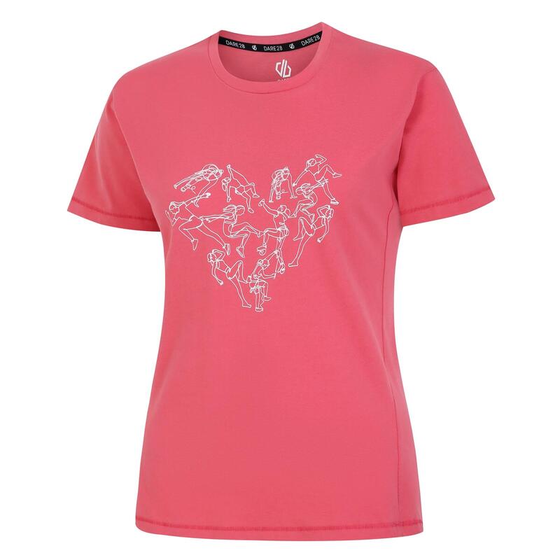 T-Shirt Tranquility II Heart para senhora/senhora Sorbet Pink