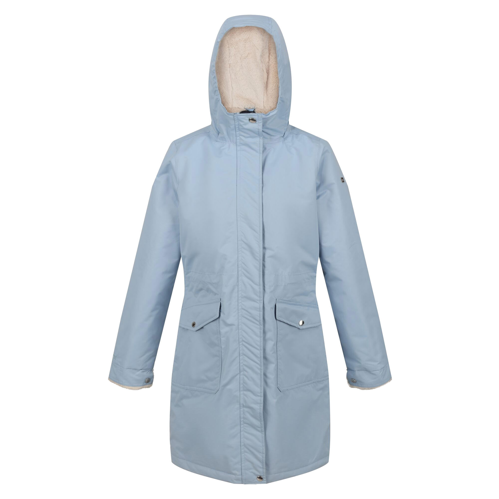 REGATTA Womens/Ladies Romine Waterproof Parka (Soft Denim/Light Vanilla)