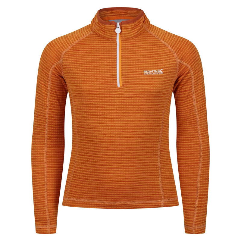 Kinderen/Kinderen Berley Half Zip Top met lange mouwen (Oranje peper)