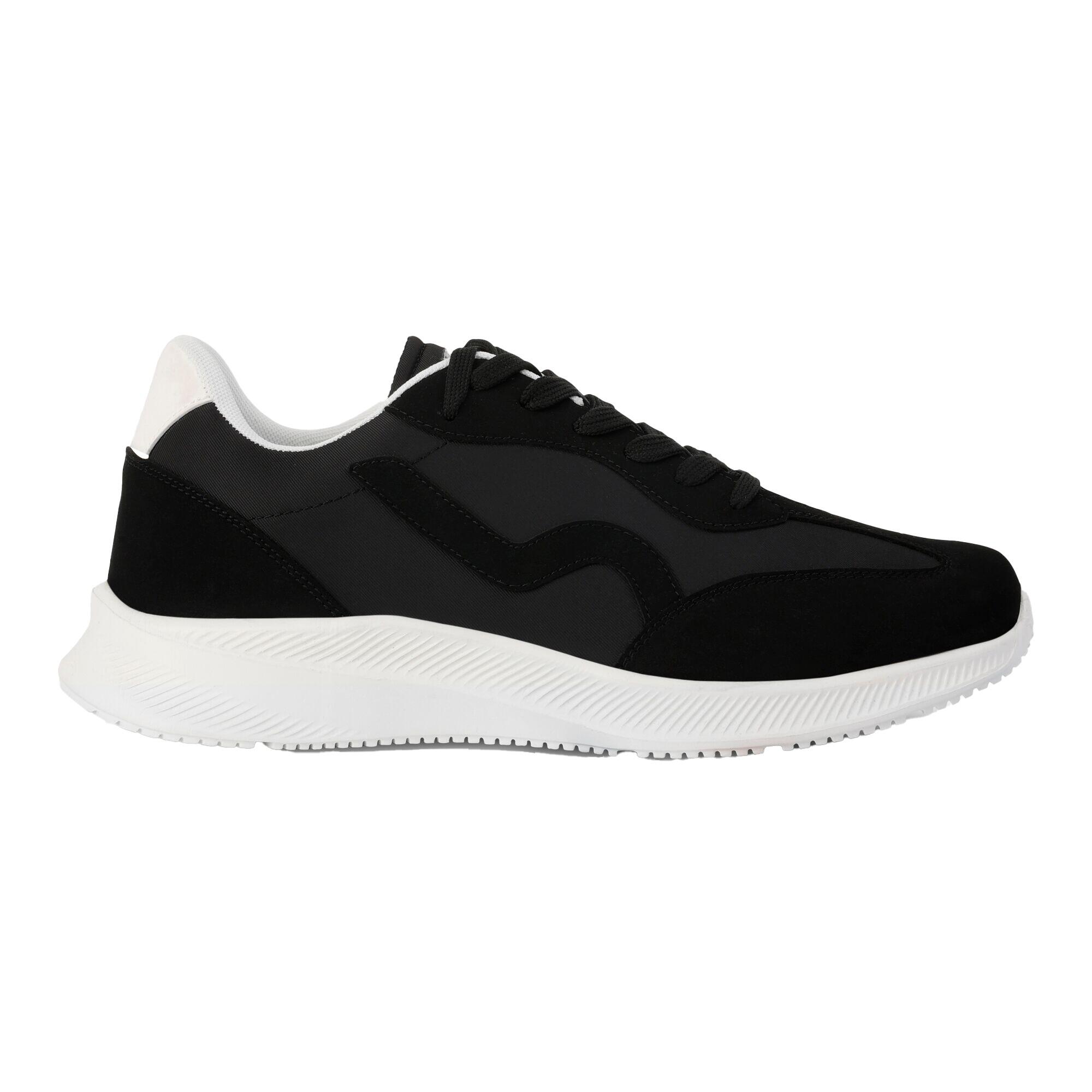 Mens Marine Retro Trainers (Black) 3/5