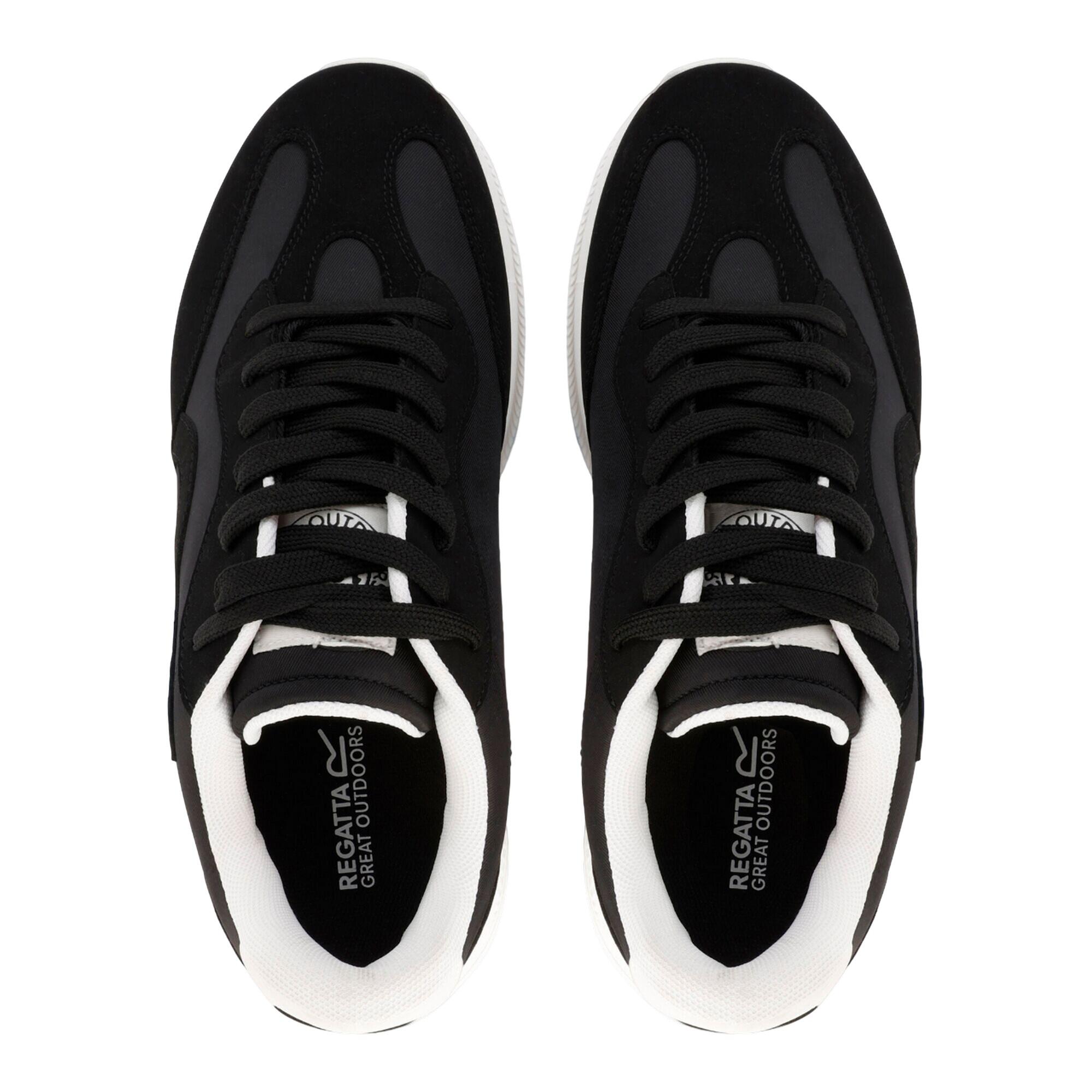 Mens Marine Retro Trainers (Black) 4/5