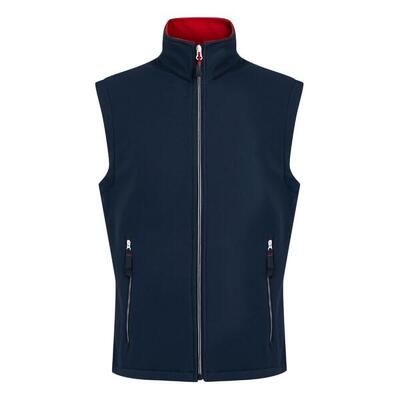 Heren softshell 2laags bodywarmer (zwart/minaalgrijs)
