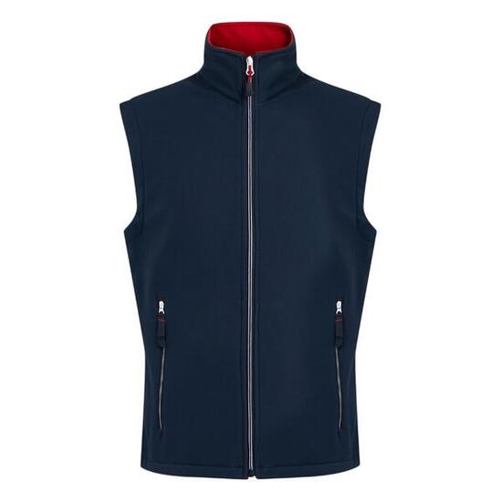 Veste Sans Manches Homme (Bleu Marine / Rouge Classique)