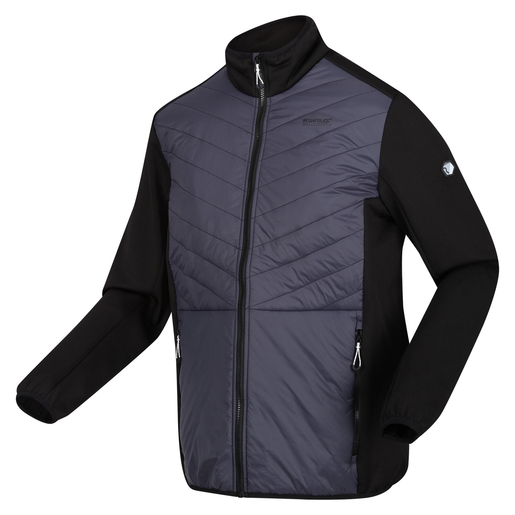 Mens Clumber Hybrid III Padded Jacket (Seal Grey/Black) 3/5