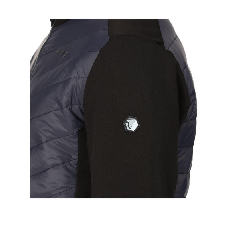 Heren Clumber Hybrid III gewatteerde jas (Afdichting Grijs/Zwart)