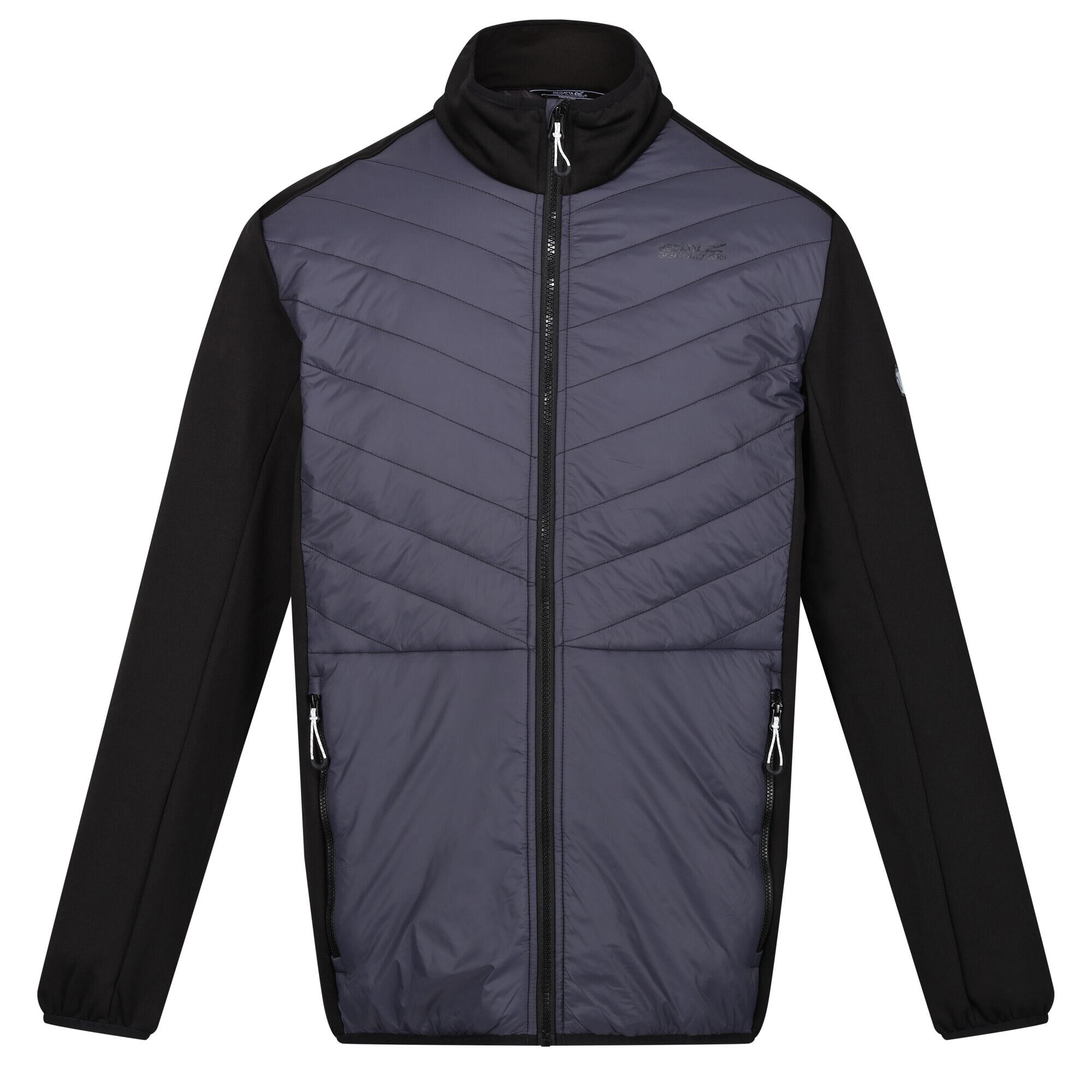 REGATTA Mens Clumber Hybrid III Padded Jacket (Seal Grey/Black)