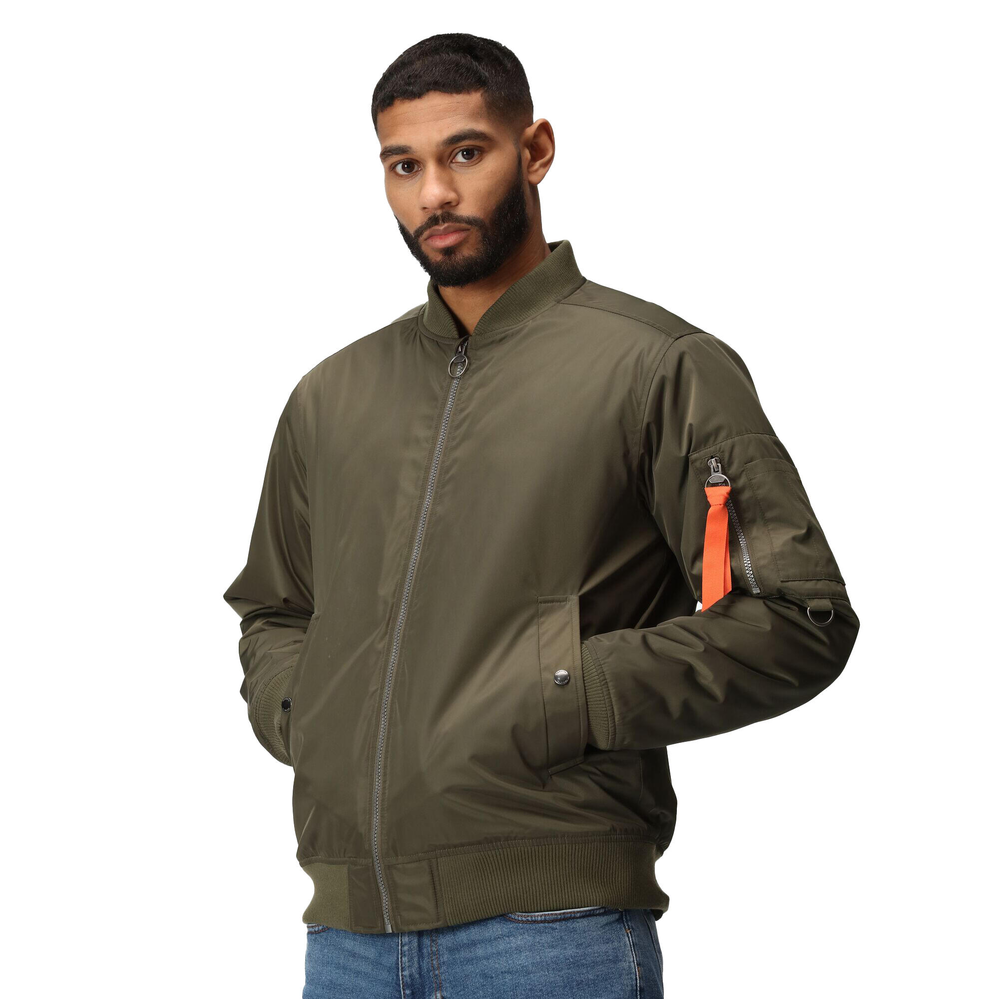 Waterdicht herenjack (Donkere Khaki) 3/5