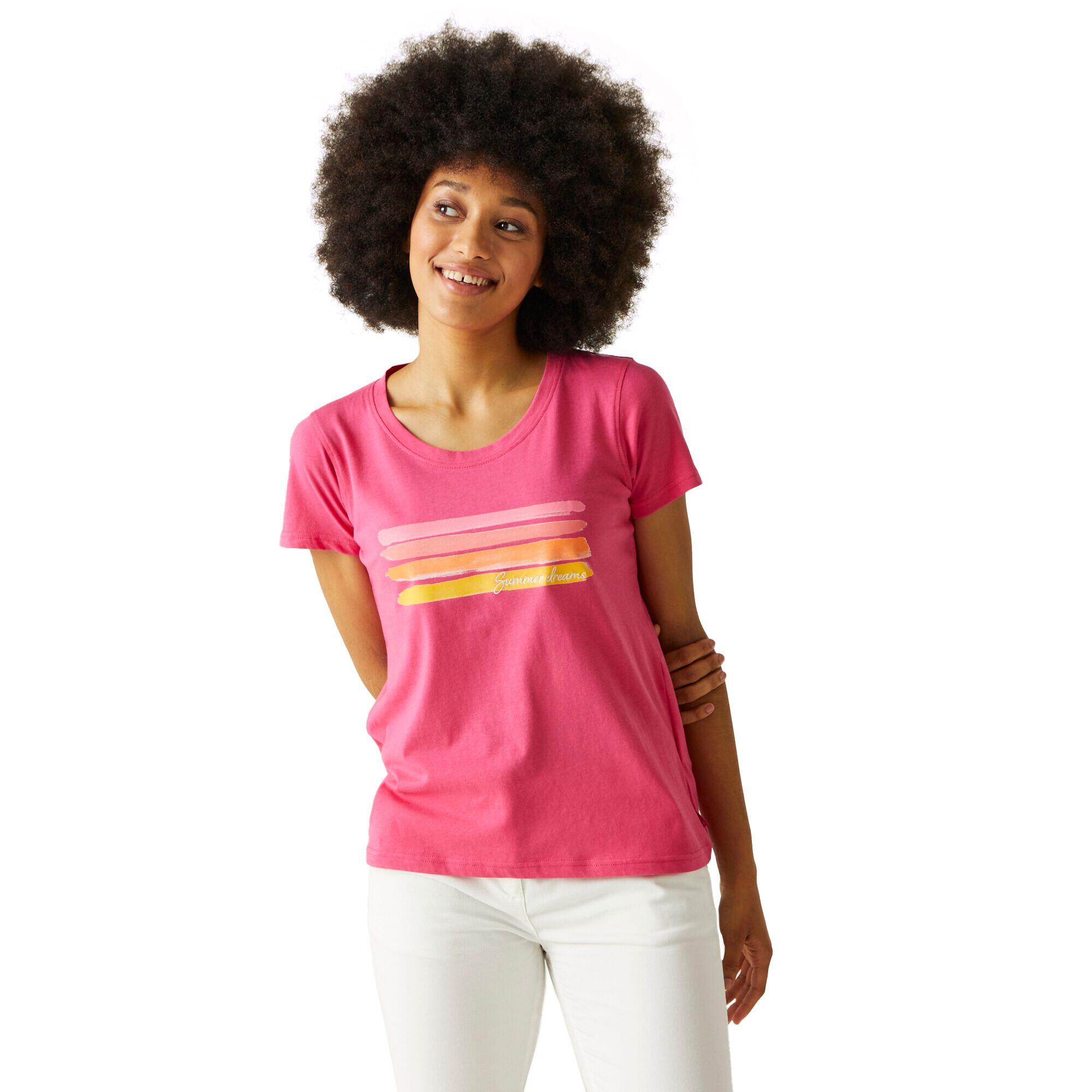 Womens/Ladies Filandra VIII TShirt (Hot Pink) 4/5