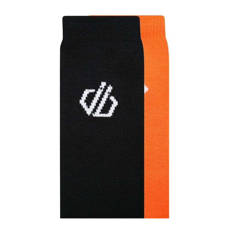 Calcetines para Adultos Unisex Pack de 2 Naranja Puffins, Negro