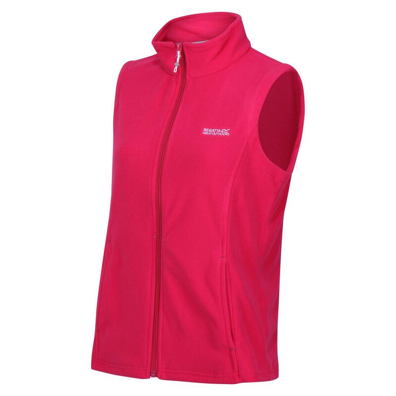 Het Sweetness II sportieve fleecegilet voor dames