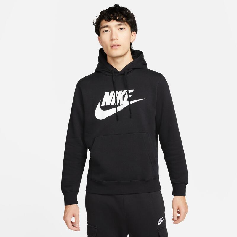 Sudadera Nike Sportswear Club Fleece, Negro, Hombre