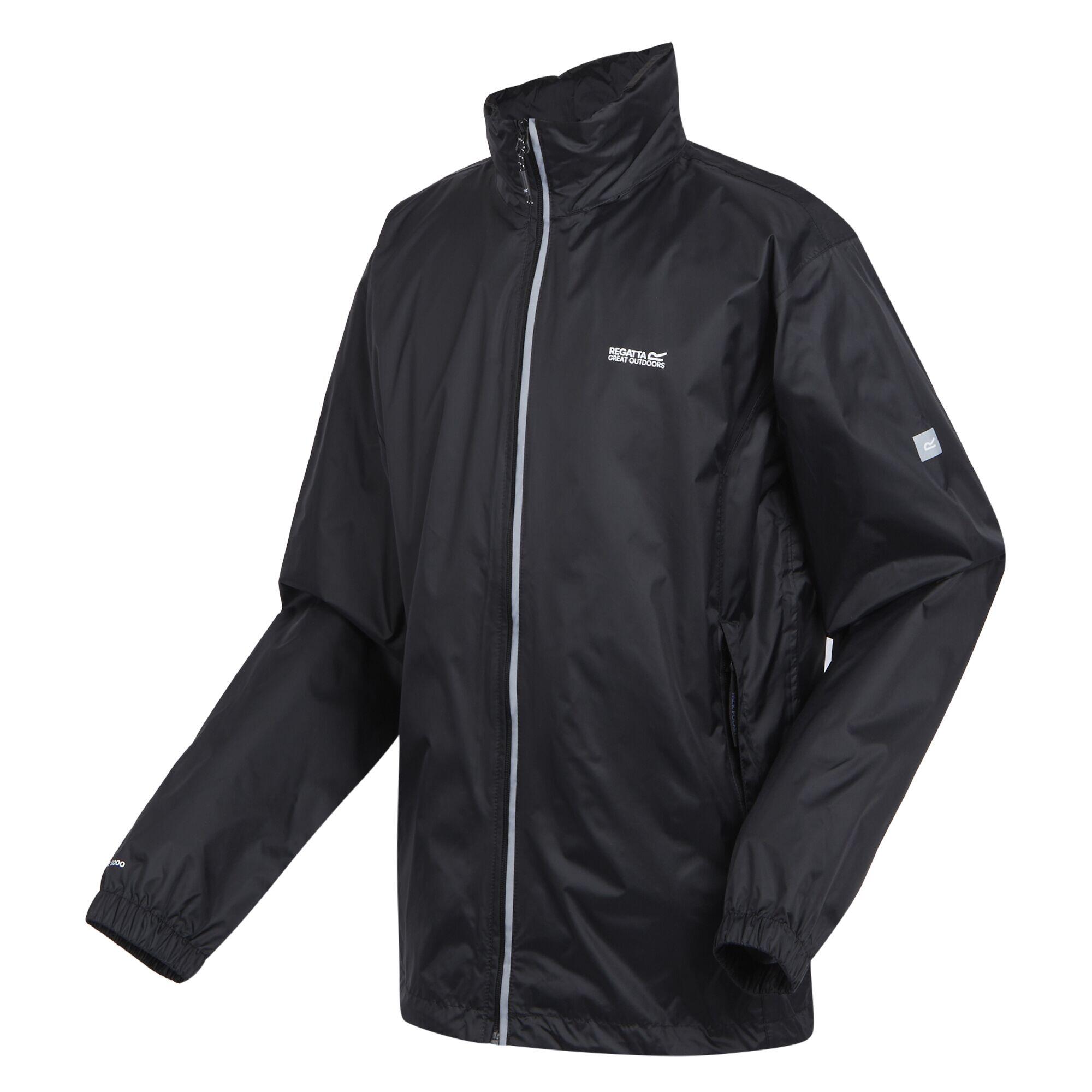 Outdoor Ventures Regenjas voor heren, waterdicht, ultralicht, dun, opvouwbaar, ademend, fiets, regenjas, sport, oranje/rood, 3XL