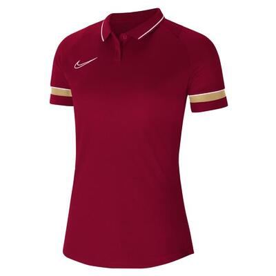 Nike academy 21 polo dames - zwart / antraciet | s