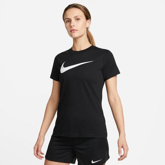 Dames-T-Shirt met Korte Mouwen Nike Zwart