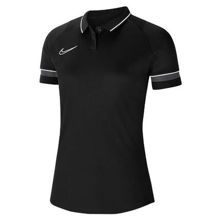 Nike Academy 21 Polo Dames - Zwart / Antraciet | S