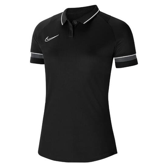 Nike Academy 21 Polo Dames - Zwart / Antraciet | S