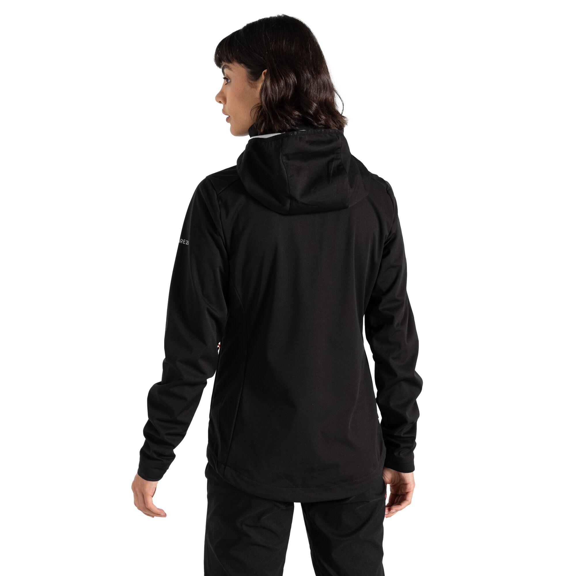 Womens/Ladies Lexan Soft Shell Jacket (Black) 3/5